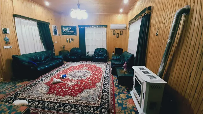 کلبه دوخوابه چوبی دوبلکس قلعه رودخان