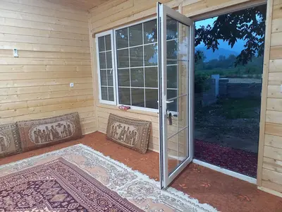 کلبه یک خوابه چوبی رویایی