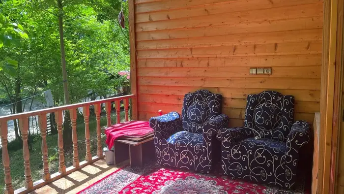 کلبه دوخوابه چوبی شالما