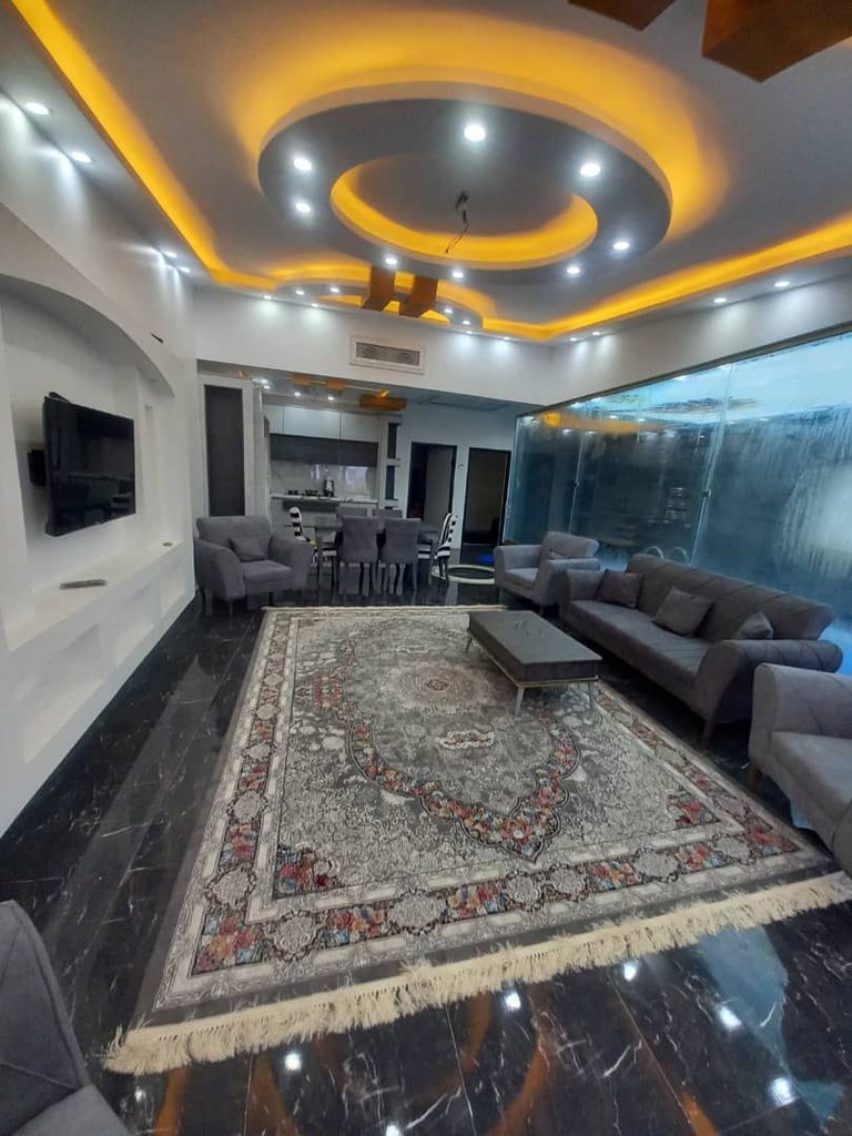 ویلا دوخوابه ساحلی استخردار نیلوفر - پذیرایی