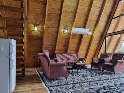 کلبه سه خوابه سوئیسی استخردار آبگرم وولی تو