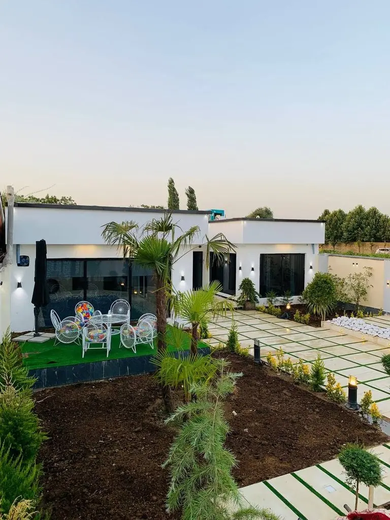 ویلا دوخوابه استخردار آبگرم باقرپور - نمای ویلای گلستان
