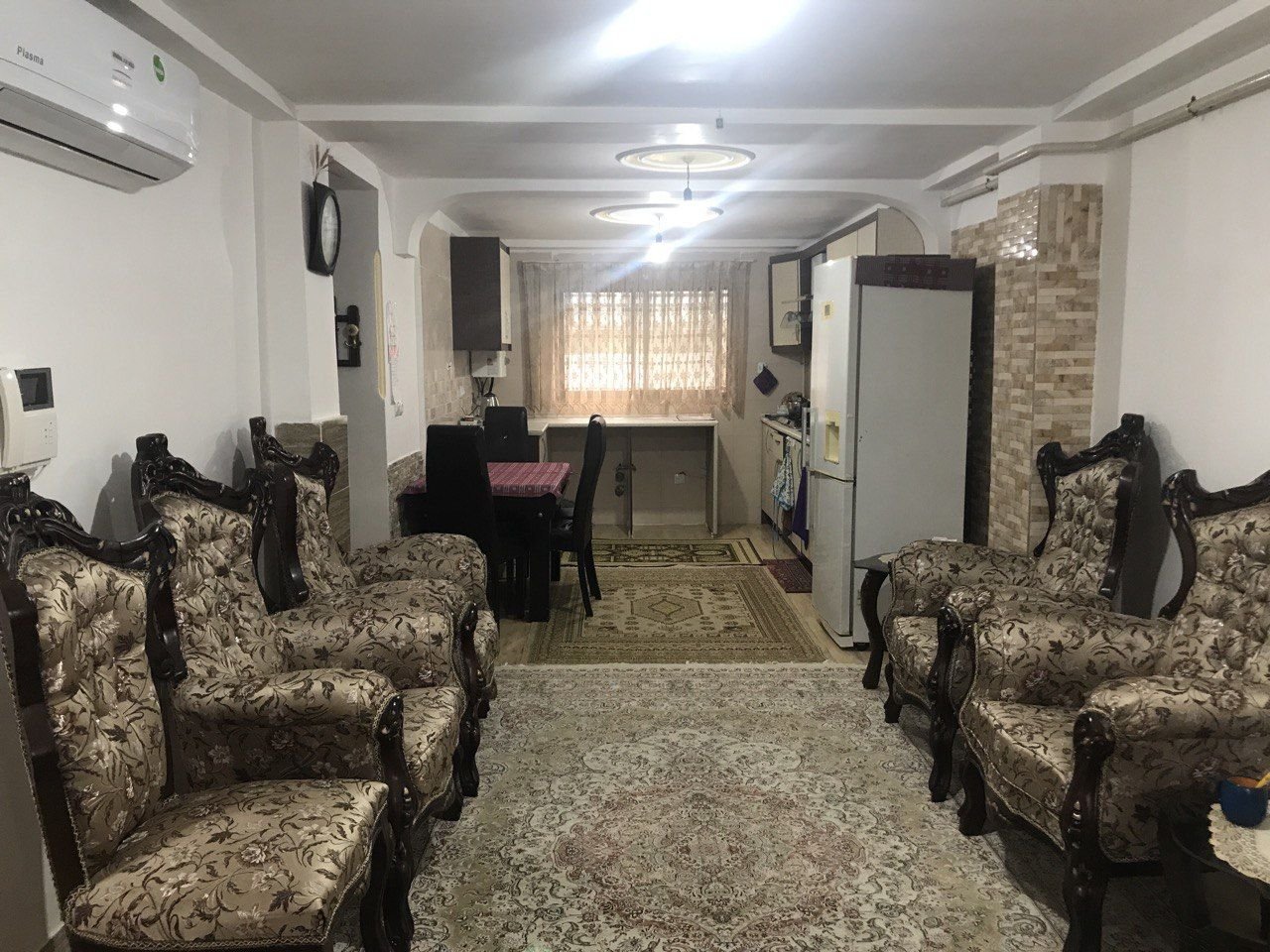 دوخوابه مهمان دوست - هال وآشپزخانه