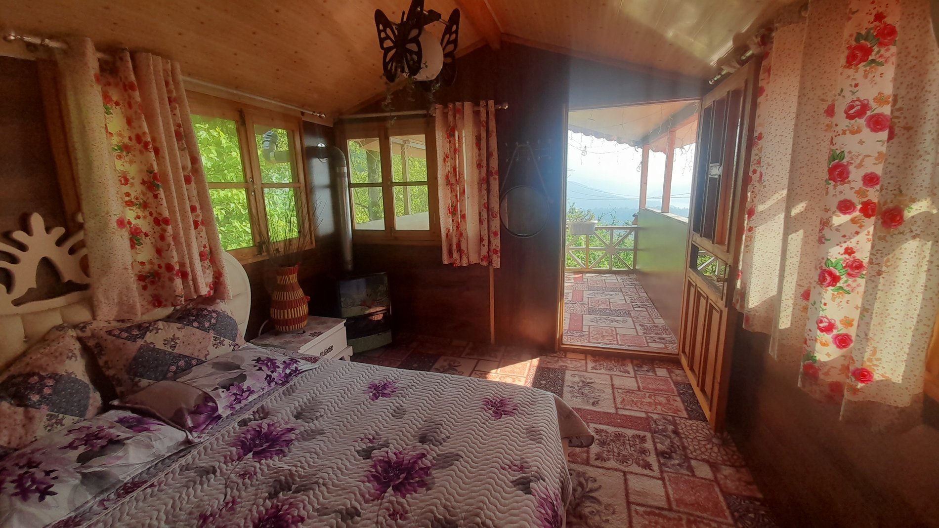 کلبه دوبلکس دو خوابه جنگلی آرامش لفور