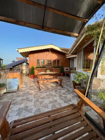 کلبه یک خوابه چوبی جنگلی محدثه