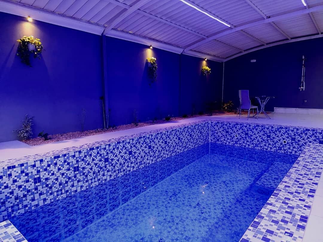 ویلا یک خوابه استخردار آبگرم توس