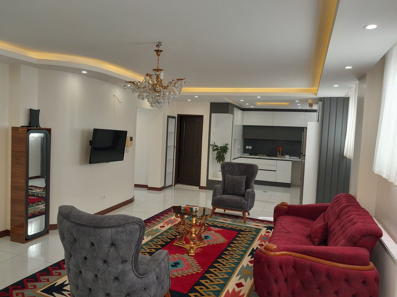 آپارتمان دوخوابه نقش جهان دلوان