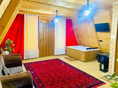 کلبه یک خوابه جنگلی جکوزی دار دلیزه 1