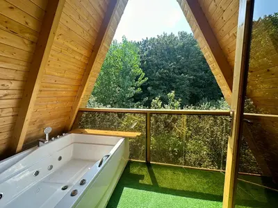 کلبه یک خوابه جکوزی دار سوئیسی دلیزه ۴