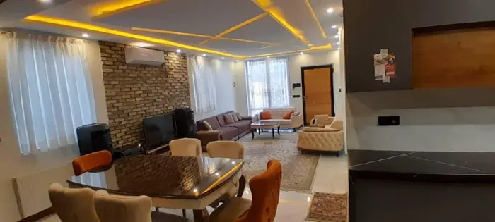 ویلا دوخوابه استخردار آبگرم ایده آل - پذیرایی