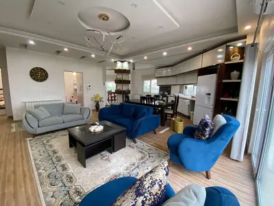 ویلا دوخوابه تریپلکس استخردار آبگرم هشت ضلعی