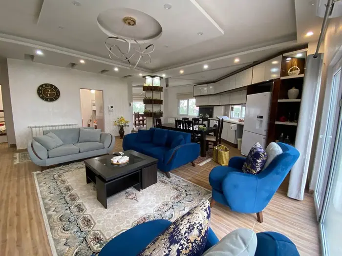 ویلا دوخوابه تریپلکس استخردار آبگرم هشت ضلعی