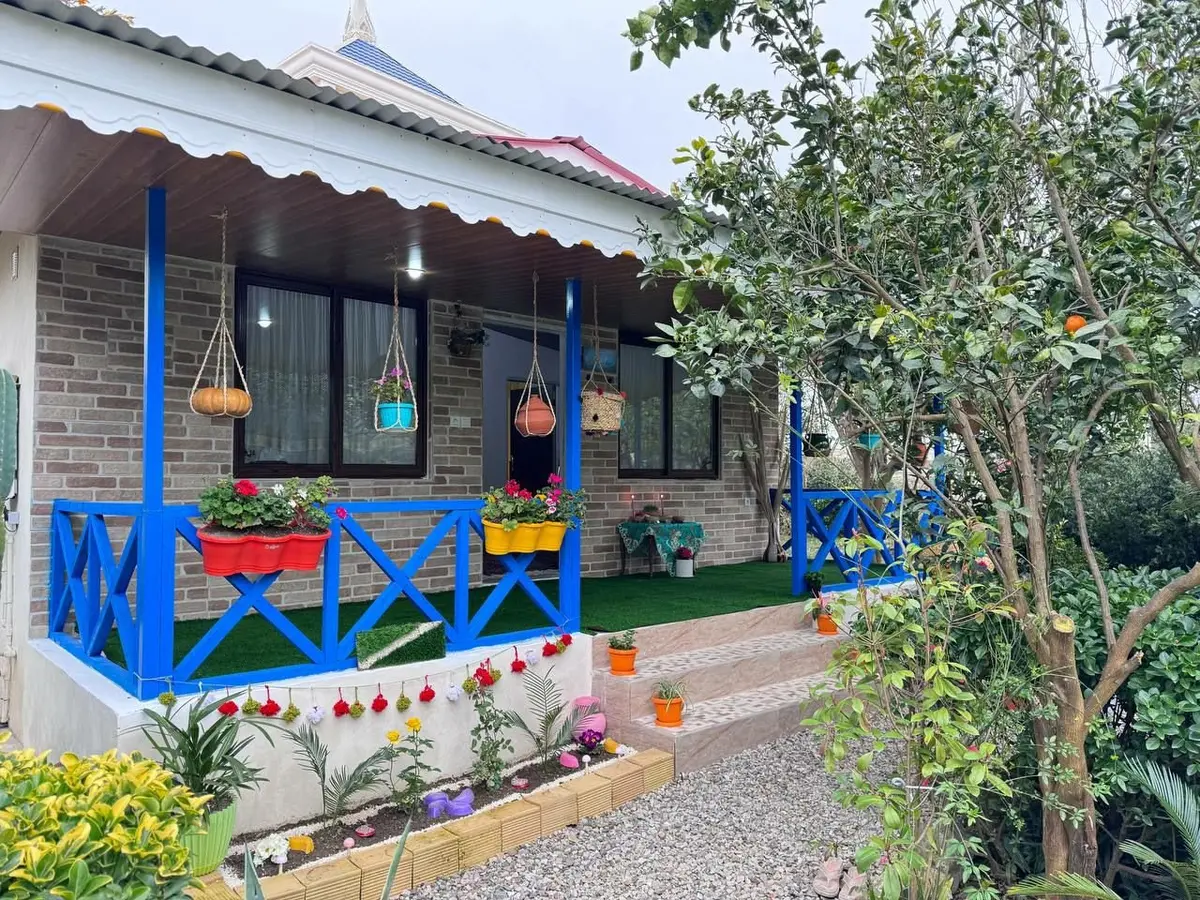 کلبه یک خوابه خونه باغ بهشت - ورودی خونه باغ بهشت