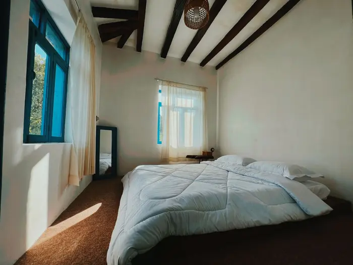 کلبه دوخوابه جکوزی دار جنگلی باغ لترنسا