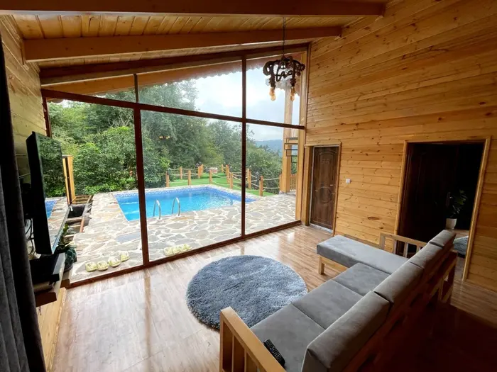 کلبه یک خوابه استخردار آبگرم آنتراکت ۲