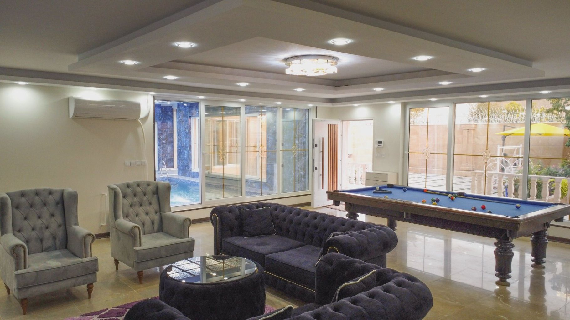 ویلا دوخوابه استخردار آبگرم افشار