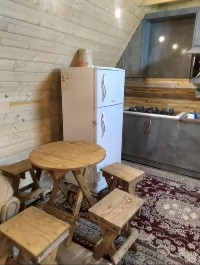 کلبه دوخوابه دوبلکس چوبی مادر