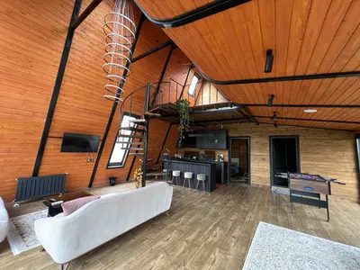 کلبه دو خوابه سوییسی مدرن