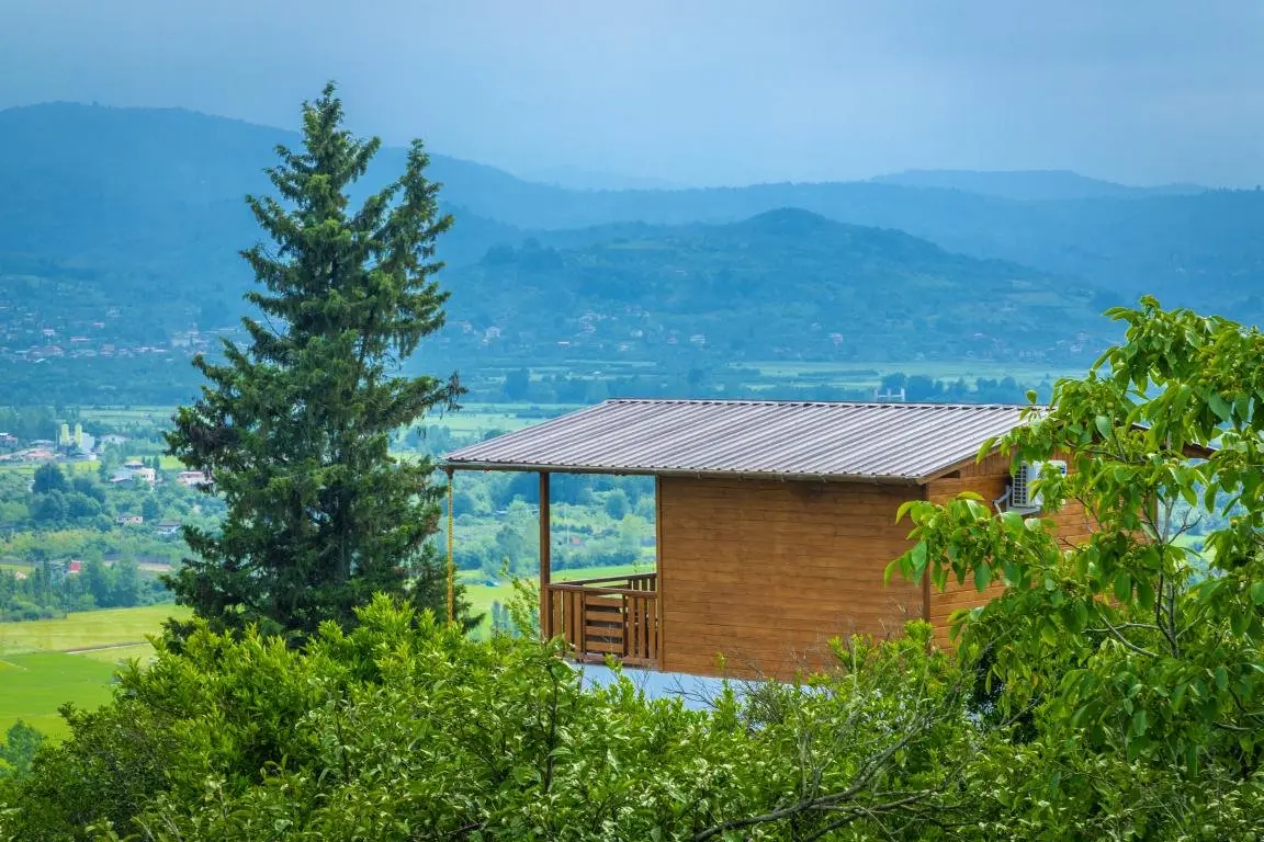 کلبه یک خوابه آسمان واحد ابر