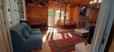 کلبه دوخوابه جنگلی چوبی پارسا ۴