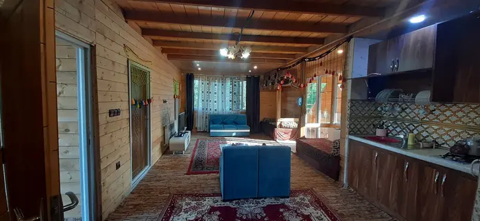 کلبه دوخوابه جنگلی چوبی پارسا ۴