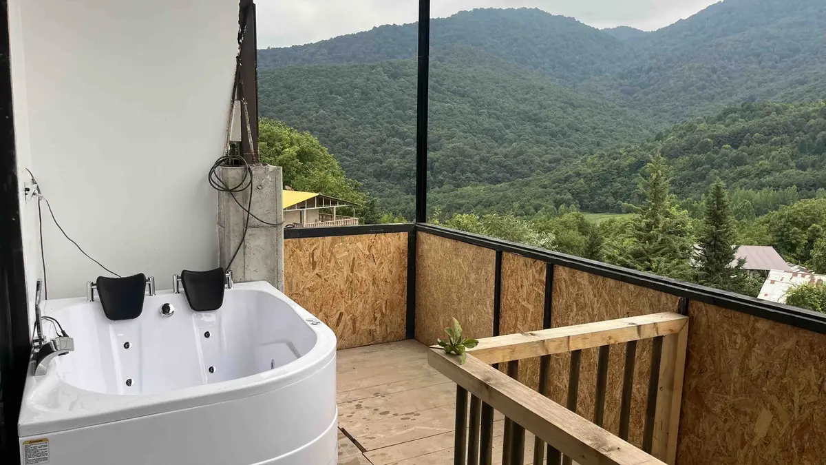 ویلا یک خوابه جنگلی جکوزی دار اساس - انتخاب عنوان تصویر