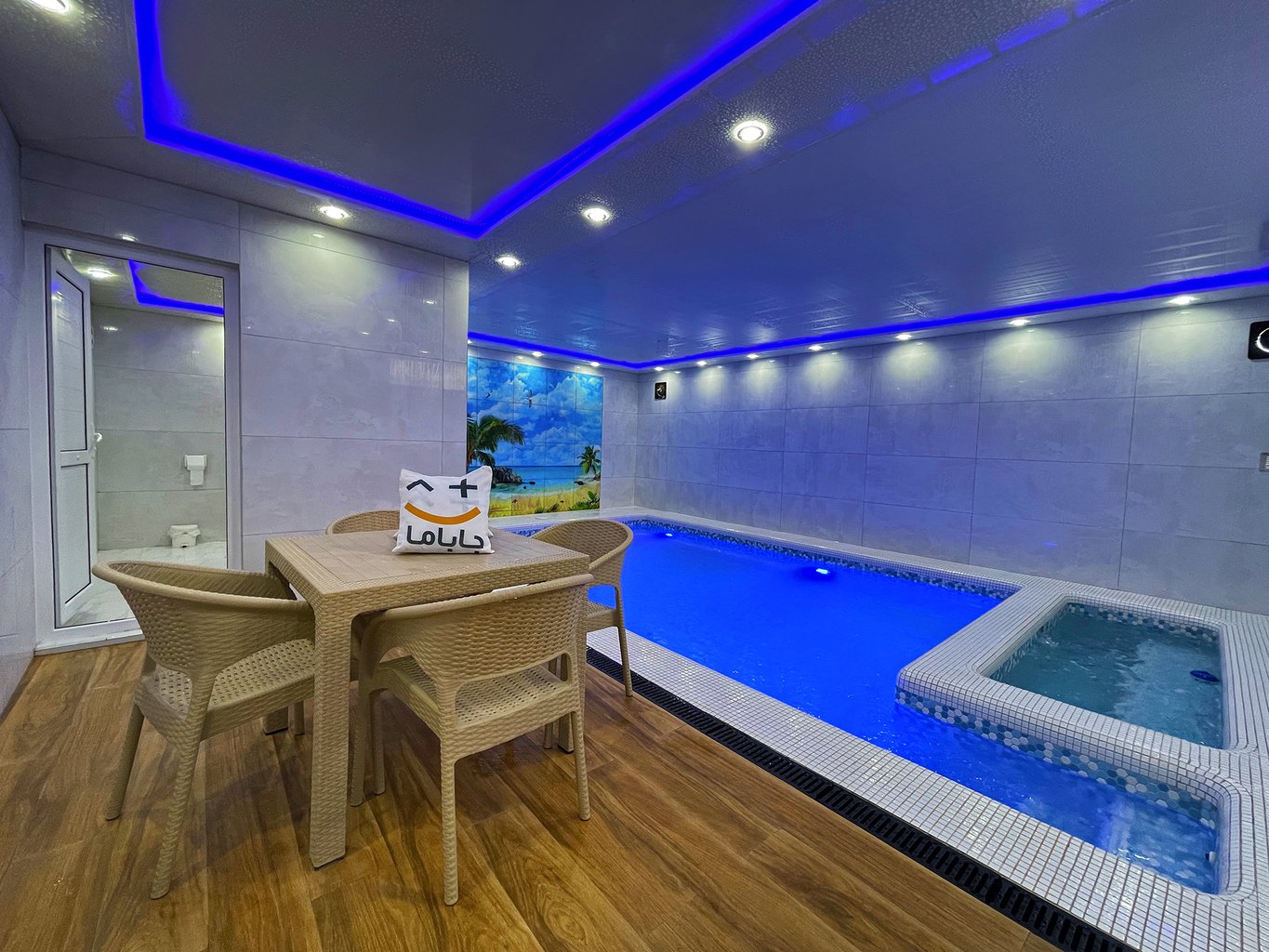 ویلا دوخوابه استخردار آبگرم زکیان