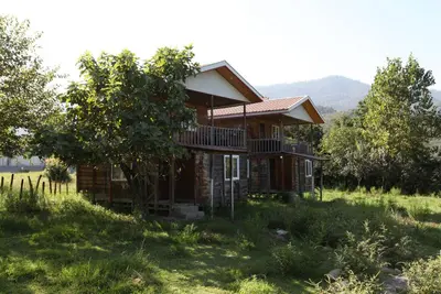 کلبه یک خوابه دوبلکس چوبی آرین 1