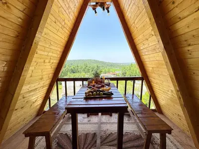 کلبه یک خوابه جکوزی دار سوئیسی سالار