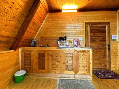 کلبه یک خوابه جنگلی سوئیسی بام بهشت