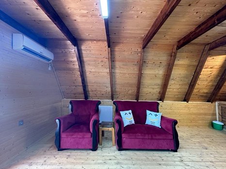 کلبه یک خوابه جنگلی سوئیسی بام بهشت