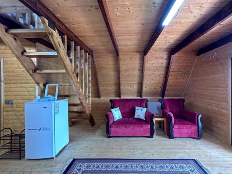 کلبه یک خوابه جنگلی سوئیسی بام بهشت