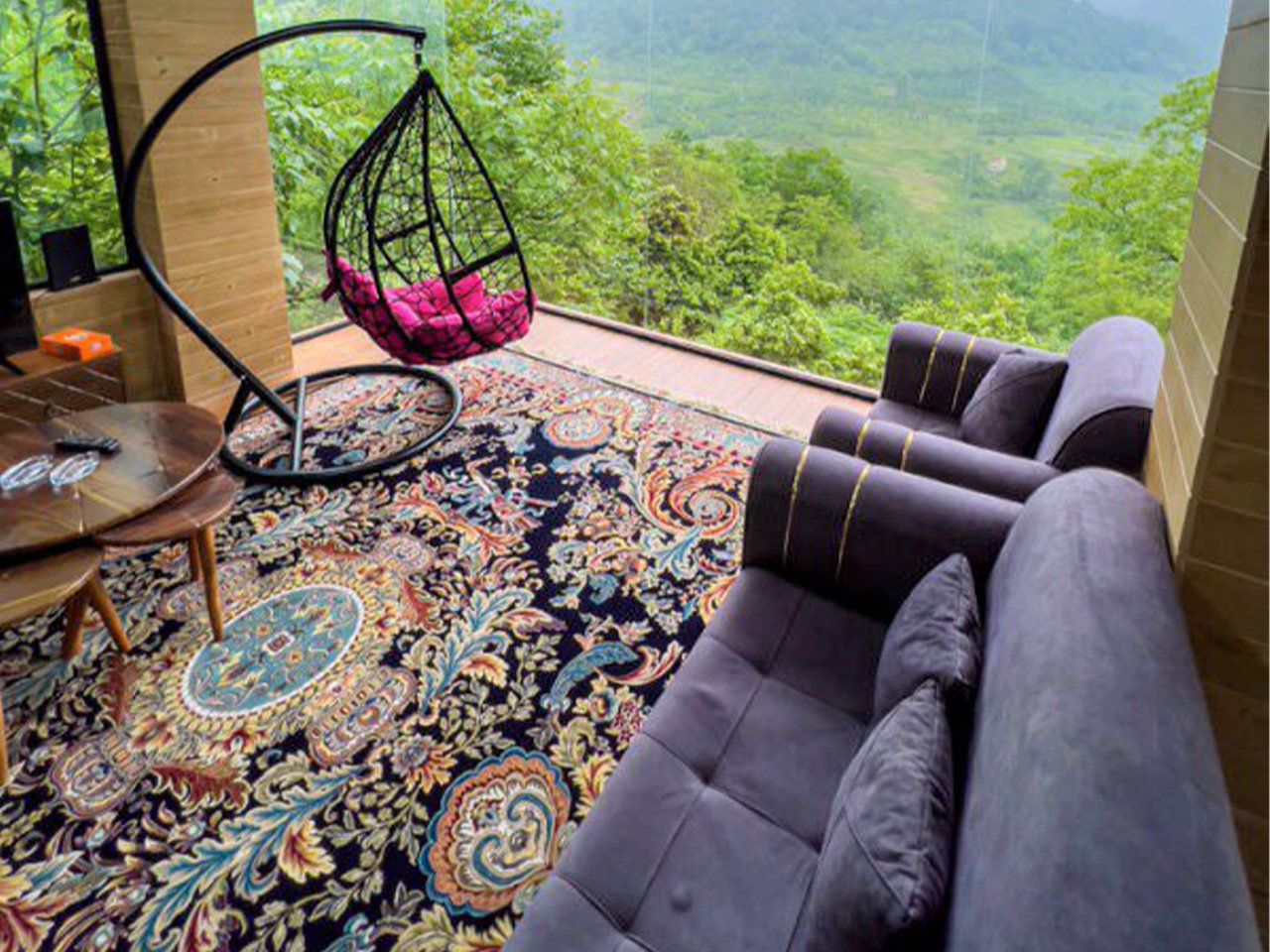 دوخوابه جنگلی جکوزی دار تیکیش