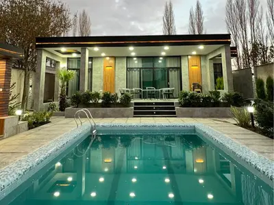 ویلا دوخوابه استخردار آبگرم شهرکی سهراب