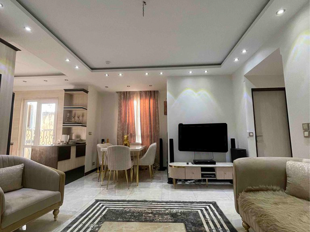 آپارتمان دوخوابه رز سعادت آباد