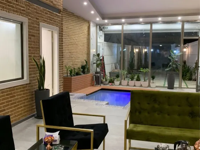 دوخوابه دوبلکس استخردار آبگرم ایرانی