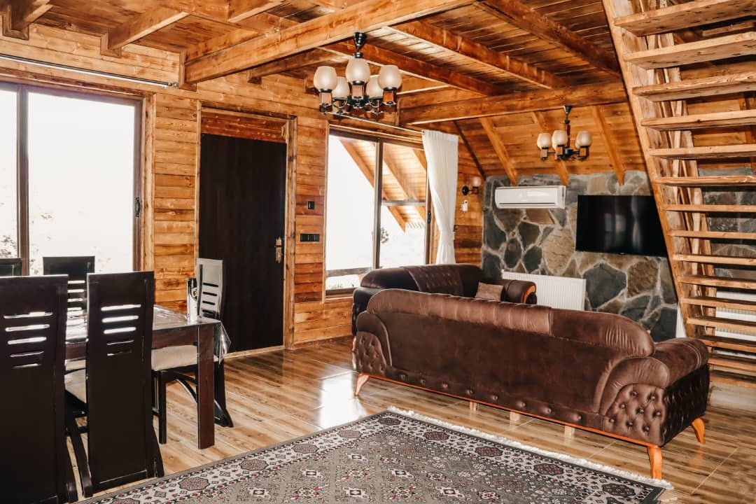 دوخوابه جنگلی چوبی صنوبر