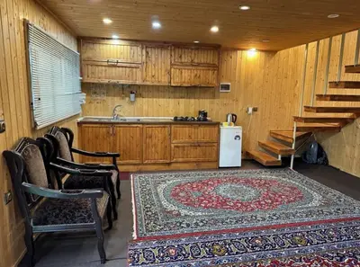 کلبه یک خوابه دوبلکس جکوزی دار پائیزان