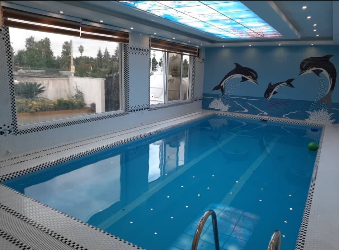 ویلا چهارخوابه استخردار آبگرم گل شب بو