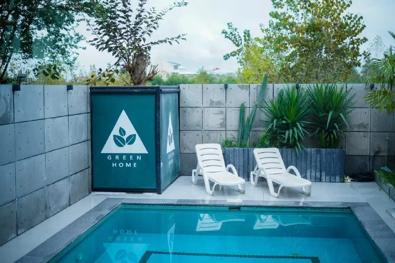 کلبه دوخوابه استخردار آبگرم گرین هوم