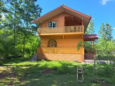 کلبه یک خوابه چوبی تاسکوه