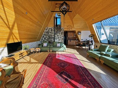 کلبه دوخوابه چوبی استخردار آرتام 2