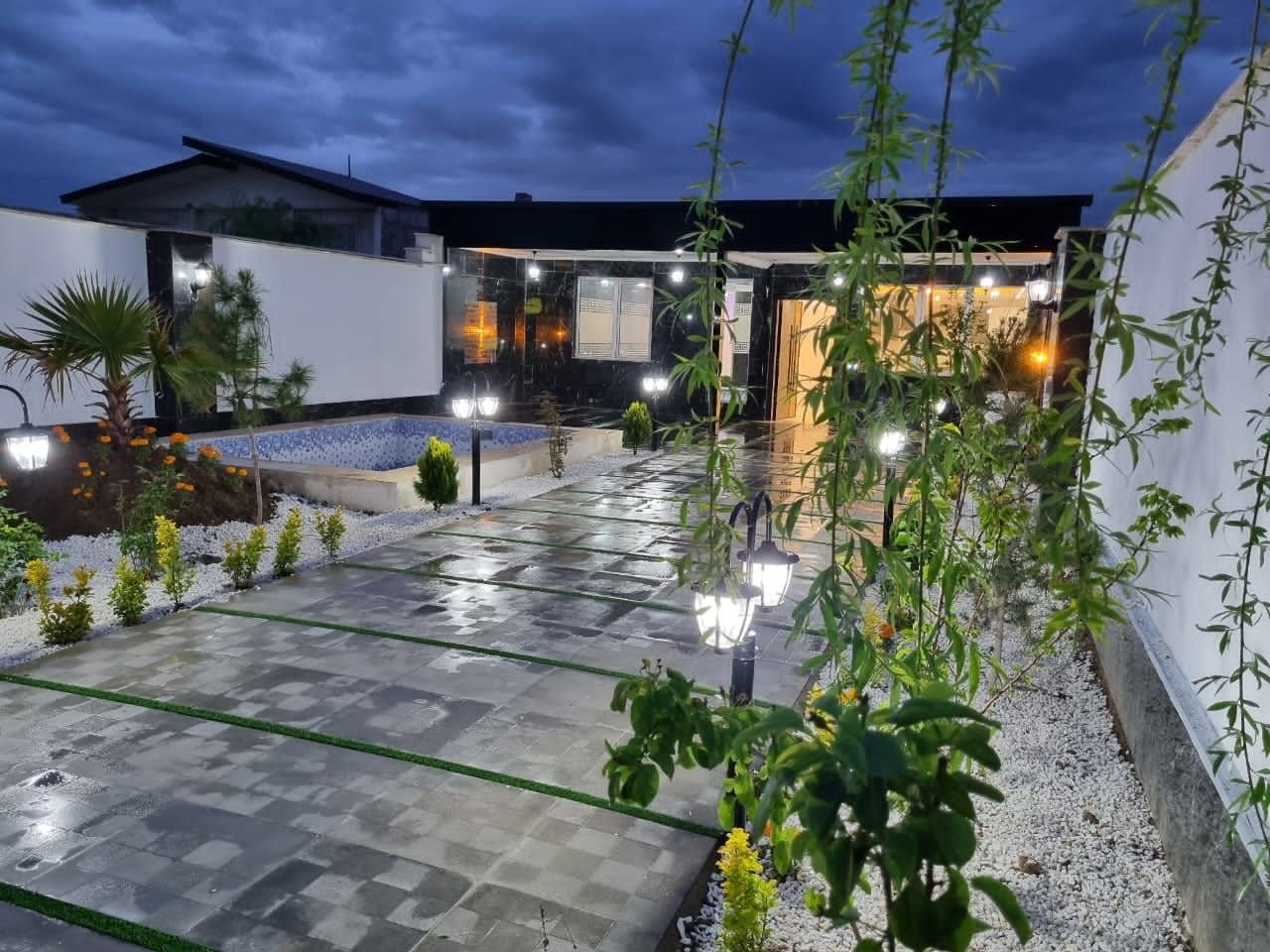 ویلا یک خوابه استخردار آبگرم درسا