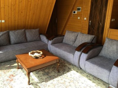 ویلا دوخوابه استخردار شله چوبی