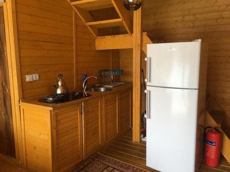 ویلا دوخوابه استخردار شله چوبی