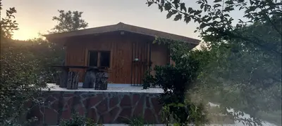 کلبه یک خوابه چوبی باغ میلا