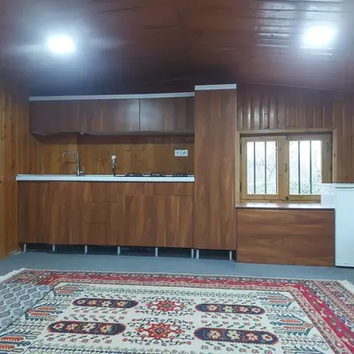 کلبه یک خوابه چوبی باغ میلا