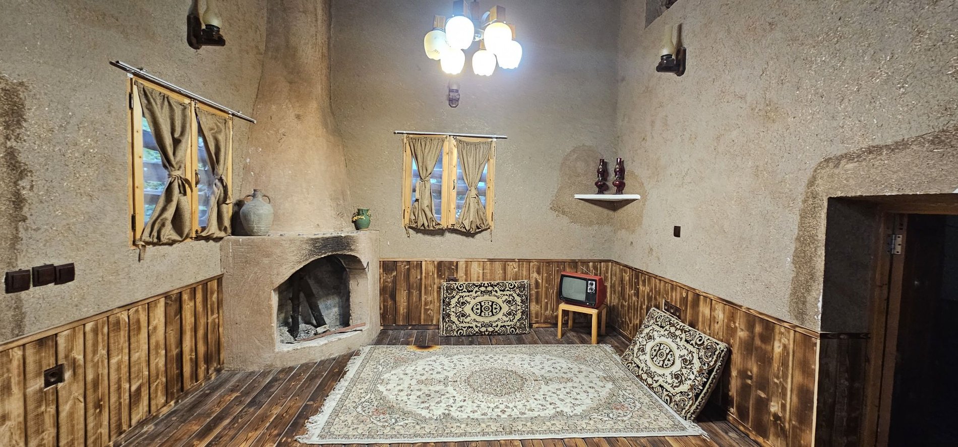 کلبه سه خوابه سنتی نارگل
