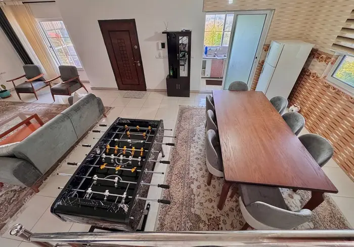 ویلا دوخوابه استخردار آبگرم جنگلی خنار - پذیرایی