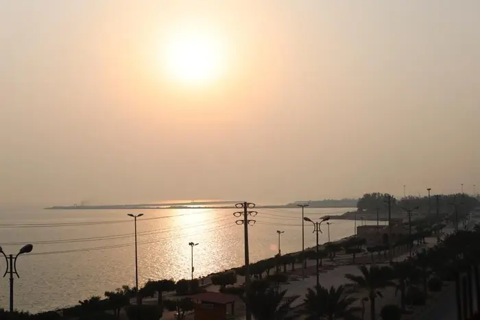 مجتمع اقامتگاهی آفتاب - واحد 104 - عروب خورشید از واحد ۱۰۴ امجتمع اقامتی افتاب